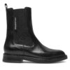 Боти тип челси KARL LAGERFELD KL41460 Черен цвят на ниска цена