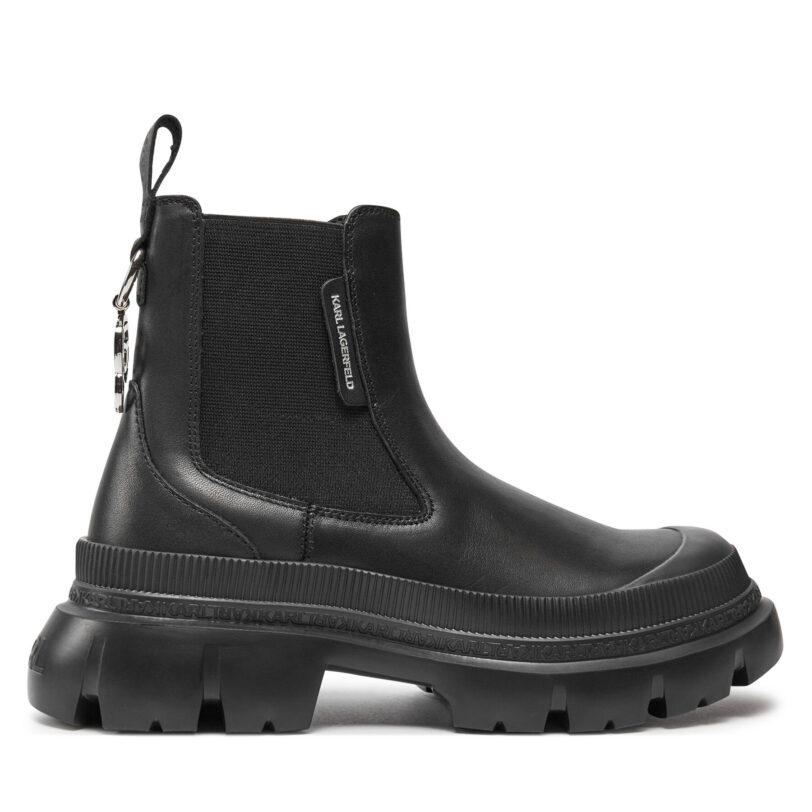 Боти тип челси KARL LAGERFELD KL43534 Черен цвят на ниска цена