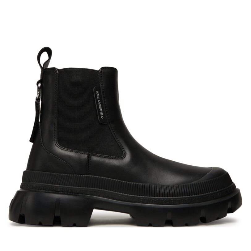 Боти тип челси KARL LAGERFELD KL43545 Черен цвят на ниска цена