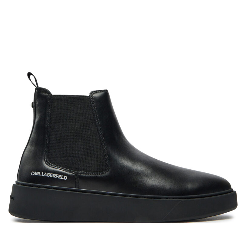 Боти тип челси KARL LAGERFELD KL53340A Черен цвят на ниска цена