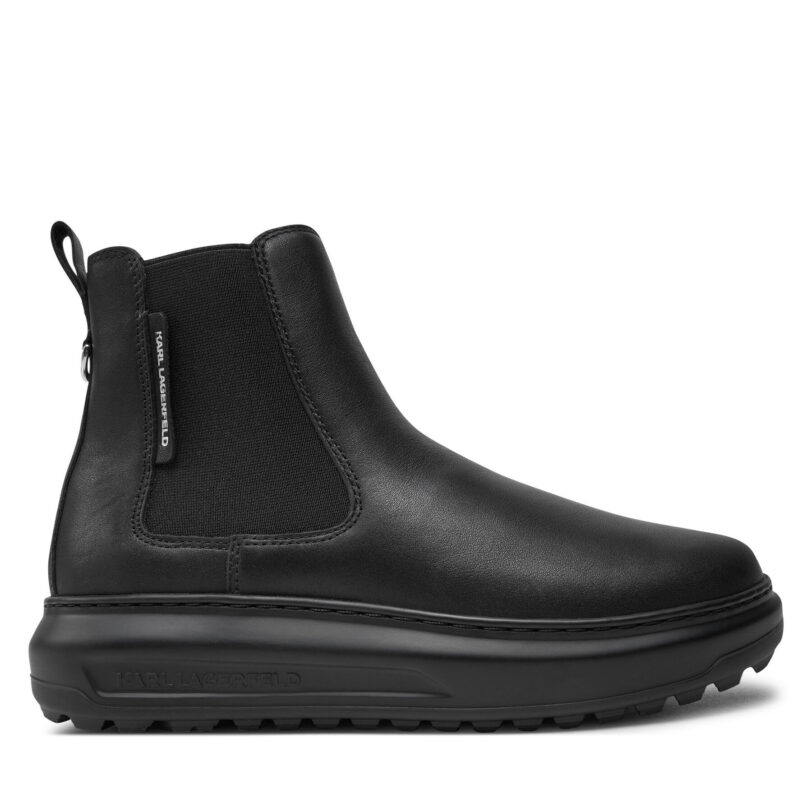 Боти тип челси KARL LAGERFELD KL67564 Черен цвят на ниска цена