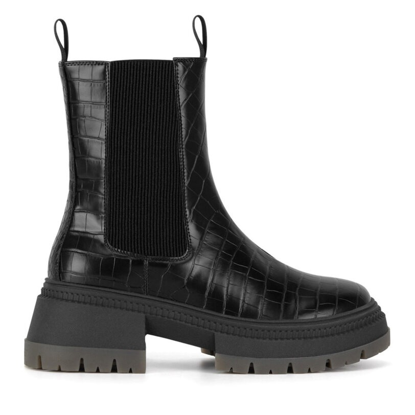 Боти тип челси Nine West WFA3033-9 Черен цвят на ниска цена