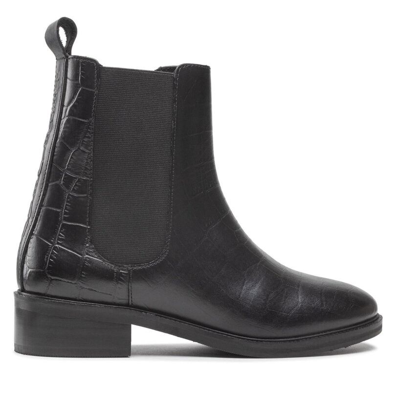 Боти тип челси Pepe Jeans Orsett Chelsea PLS50423 Черен цвят на ниска цена