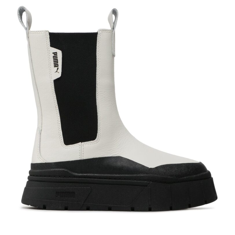 Боти тип челси Puma Mayze Stack Chelsea Wns 386272 01 Бял цвят на ниска цена
