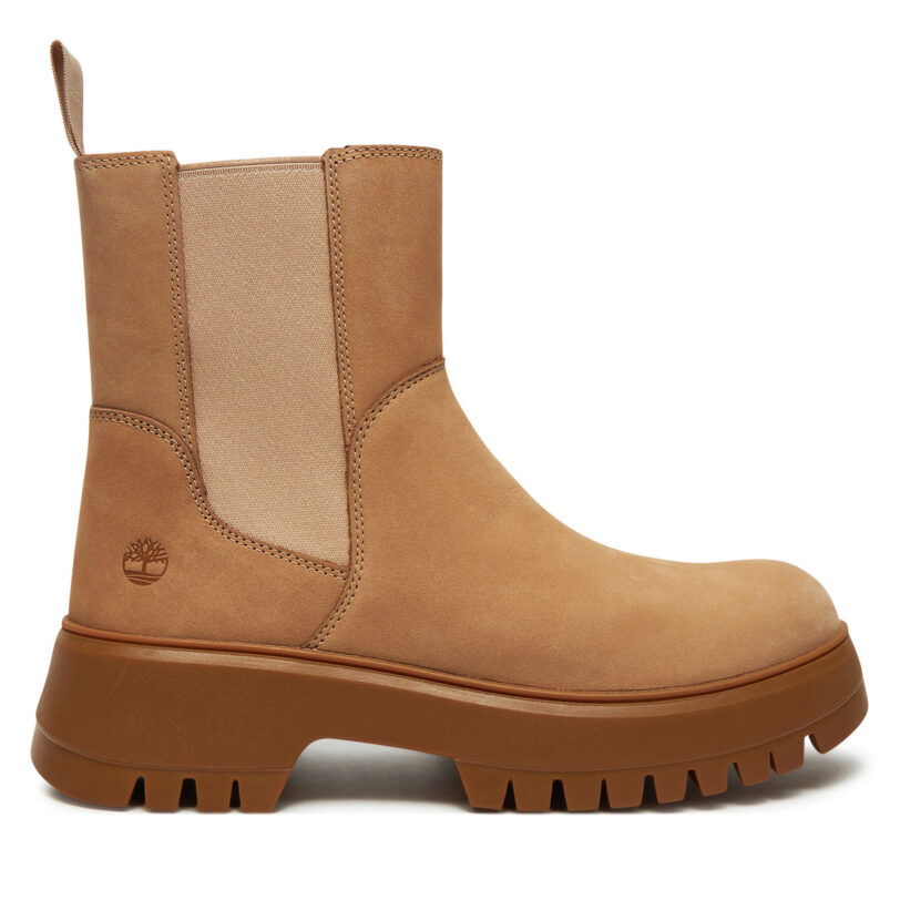 Боти тип челси Timberland Mid Pull On Boot TB0A6FCHEN71 Бежов цвят на ниска цена