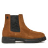 Боти тип челси Tommy Hilfiger Casual Cleated Suede Chelsea FM0FM05037 Кафяв цвят на ниска цена