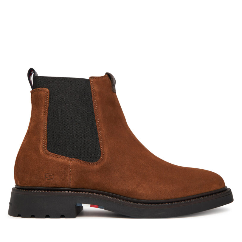 Боти тип челси Tommy Hilfiger Comfort Lwt FM0FM05592 Кафяв цвят на ниска цена
