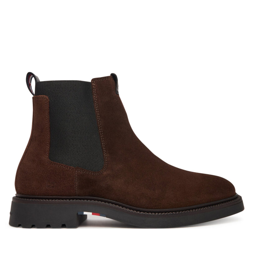 Боти тип челси Tommy Hilfiger Comfort Lwt FM0FM05592 Кафяв цвят на ниска цена