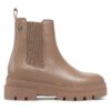 Боти тип челси Tommy Hilfiger Monochromatic Chelsea Boot FW0FW06899 Бежов цвят на ниска цена
