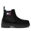 Боти тип челси Tommy Jeans EM0EM01468 Черен цвят на ниска цена