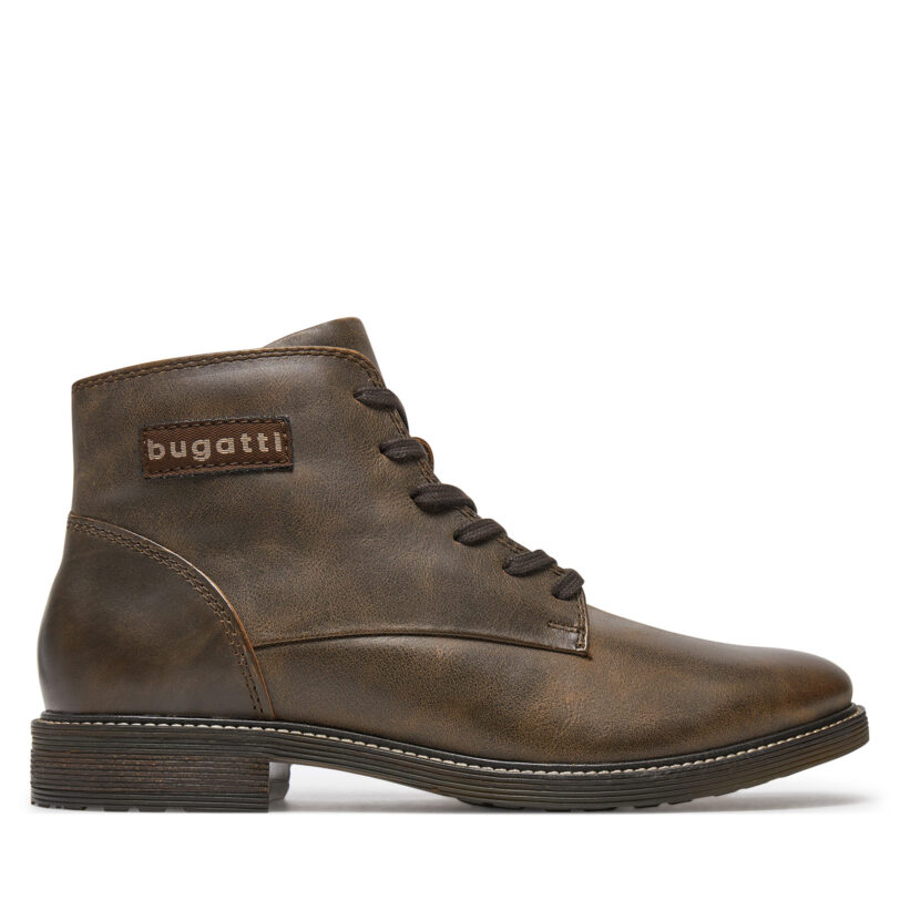 Ботуши Bugatti BUGATTI-3117823L1000 6100 DARK BROWN Кафяв цвят на ниска цена