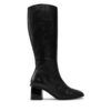 Ботуши Calvin Klein Heel Knee Boot 50 W/Ml Lth HW0HW02321 Черен цвят на ниска цена