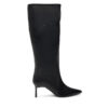 Ботуши Calvin Klein Heel Knee Boot 70 Lth HW0HW02162 Черен цвят на ниска цена