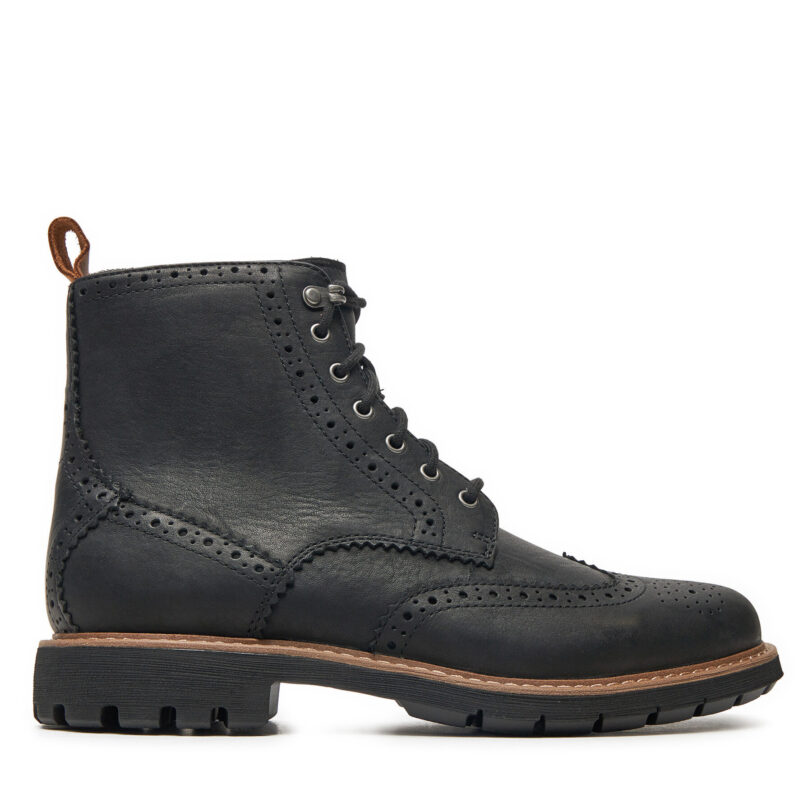 Ботуши Clarks Batcombe Lord 261348577 Черен цвят на ниска цена