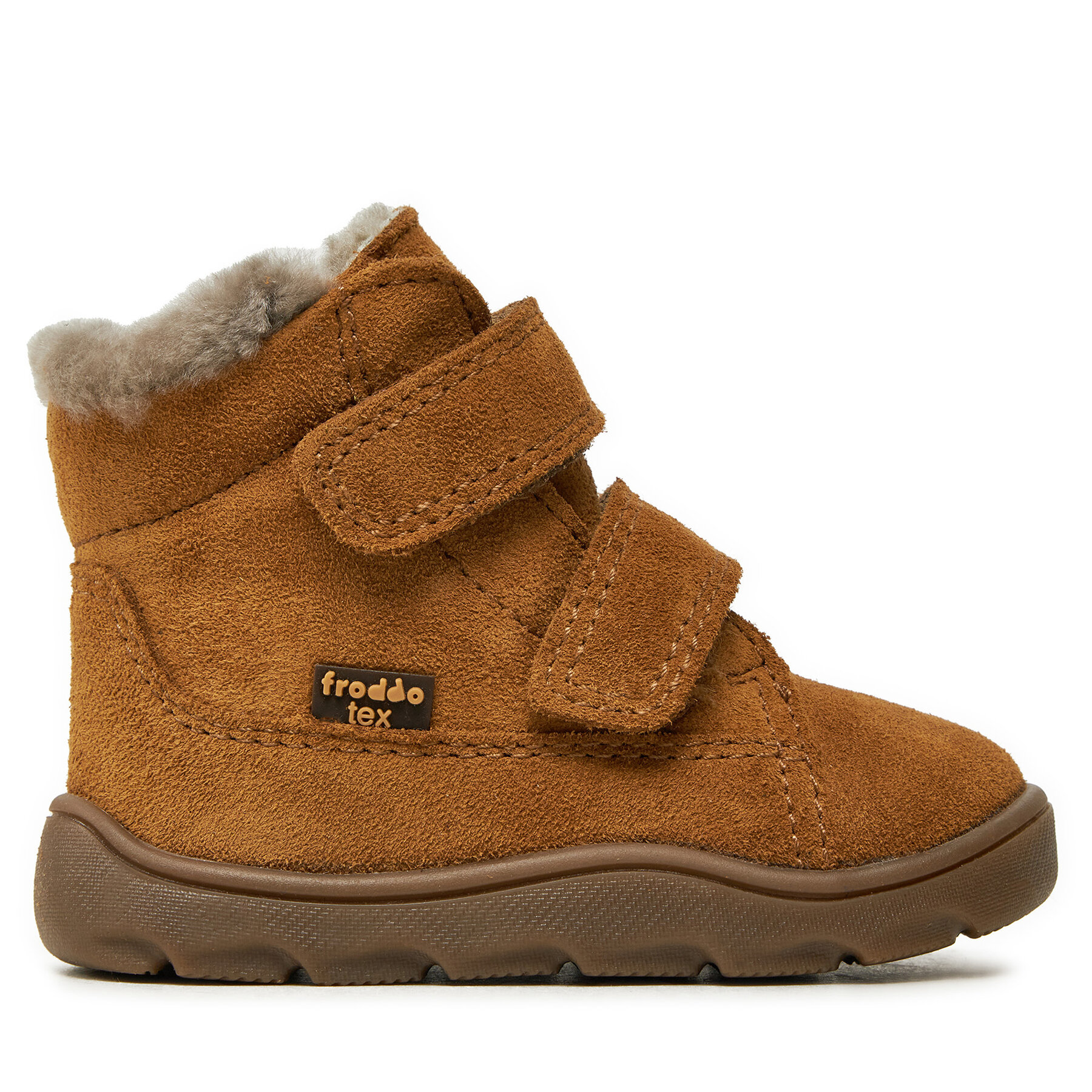 Ботуши Froddo Zeru Tex Furry Barefoot G2110149-2 M Кафяв цвят на ниска цена