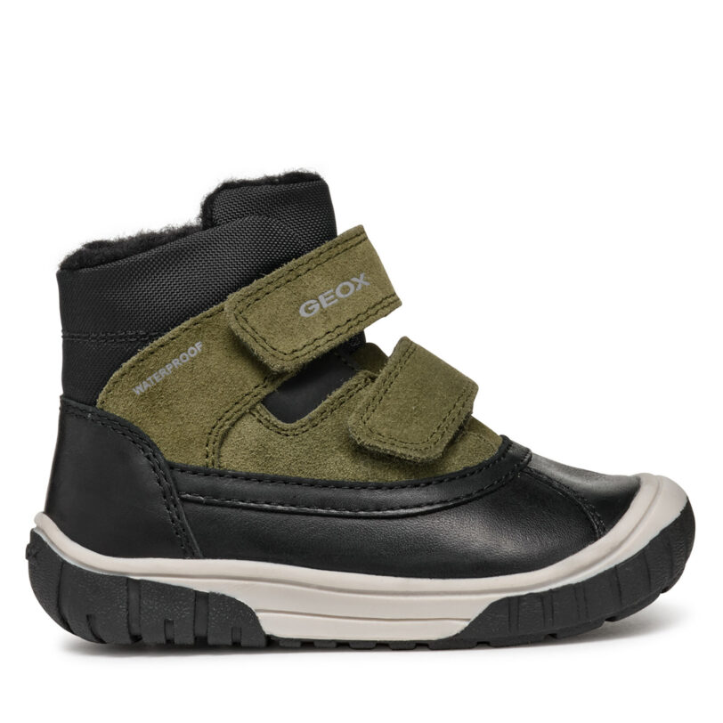 Ботуши Geox B Omar Boy Wpf B462DC 022FU C0520 S Черен цвят на ниска цена