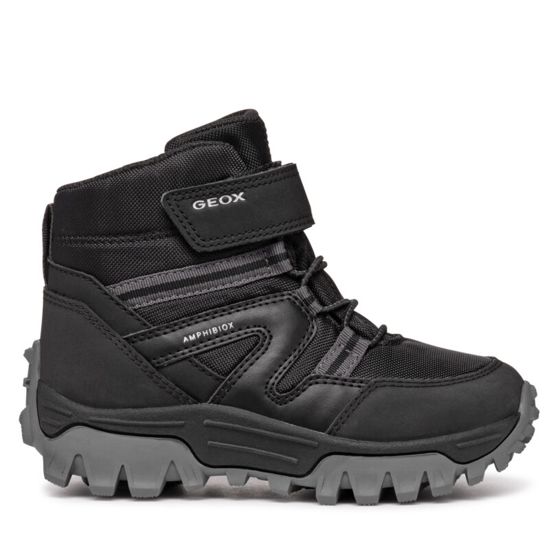 Ботуши Geox J Himalaya Boy B Abx J46FRD 050FU C9999 D Черен цвят на ниска цена