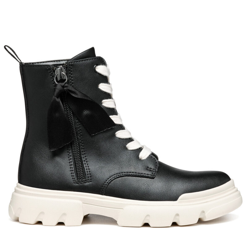 Ботуши Geox J Junette Girl J36HVG 000BC C9B1P S Черен цвят на ниска цена
