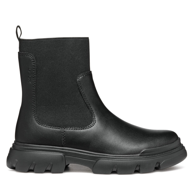 Ботуши Geox J Junette Girl J46HVC 0BCNH C9999 S Черен цвят на ниска цена