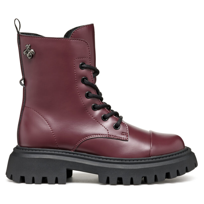 Ботуши Geox J Maquinnens Girl J46M6B 000CN C7357 S Бордо цвят на ниска цена