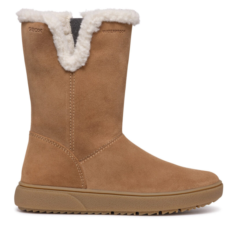 Ботуши Geox J Theleven Girl Wpf J46HYA 00022 C6627 S Кафяв цвят на ниска цена