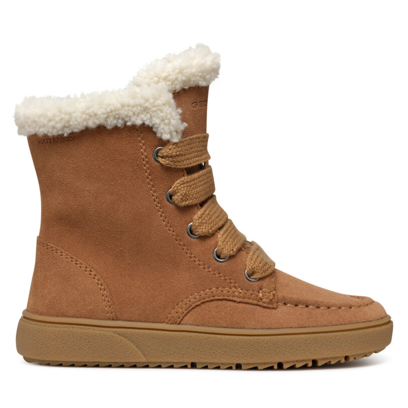 Ботуши Geox J Theleven Girl Wpf J46HYC 00022 C6627 M Кафяв цвят на ниска цена