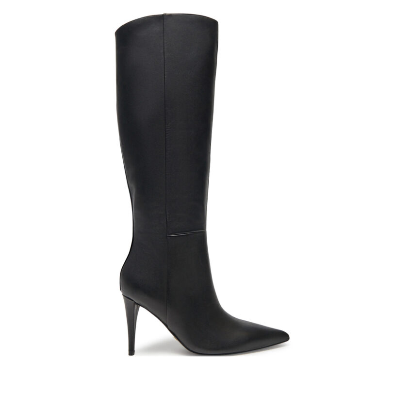 Ботуши Guess Sleigh FLFSLE LEA11 Черен цвят на ниска цена