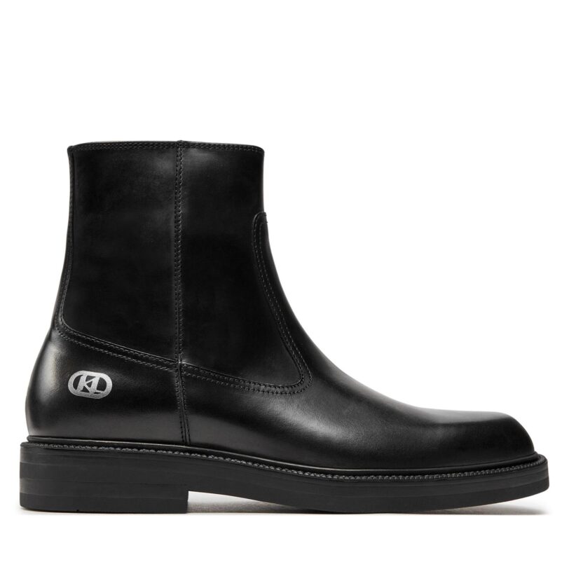 Ботуши KARL LAGERFELD KL11440 Черен цвят на ниска цена