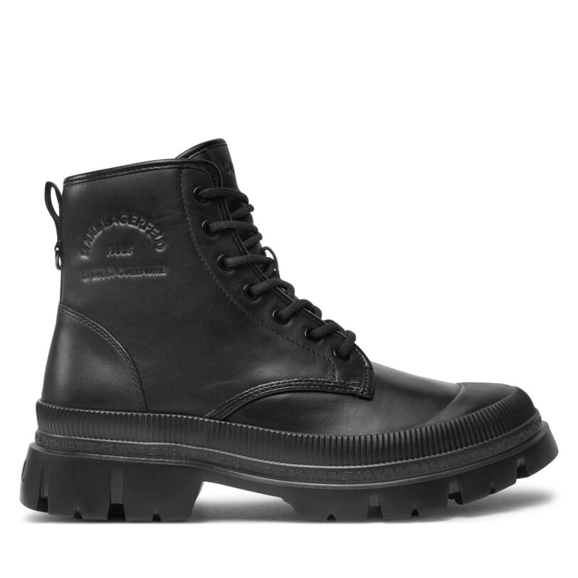 Ботуши KARL LAGERFELD KL25264A Черен цвят на ниска цена