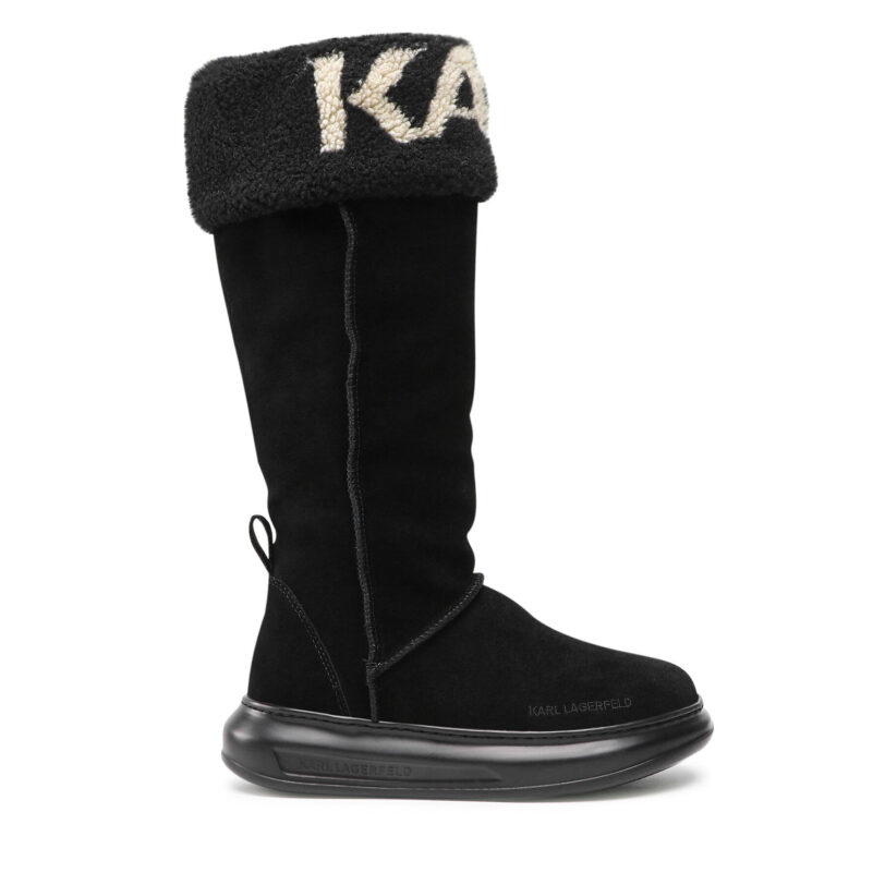 Ботуши KARL LAGERFELD KL44582 Черен цвят на ниска цена