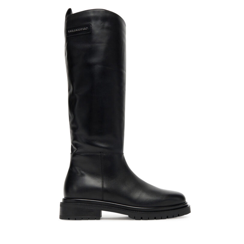 Ботуши KARL LAGERFELD KL47595 Черен цвят на ниска цена