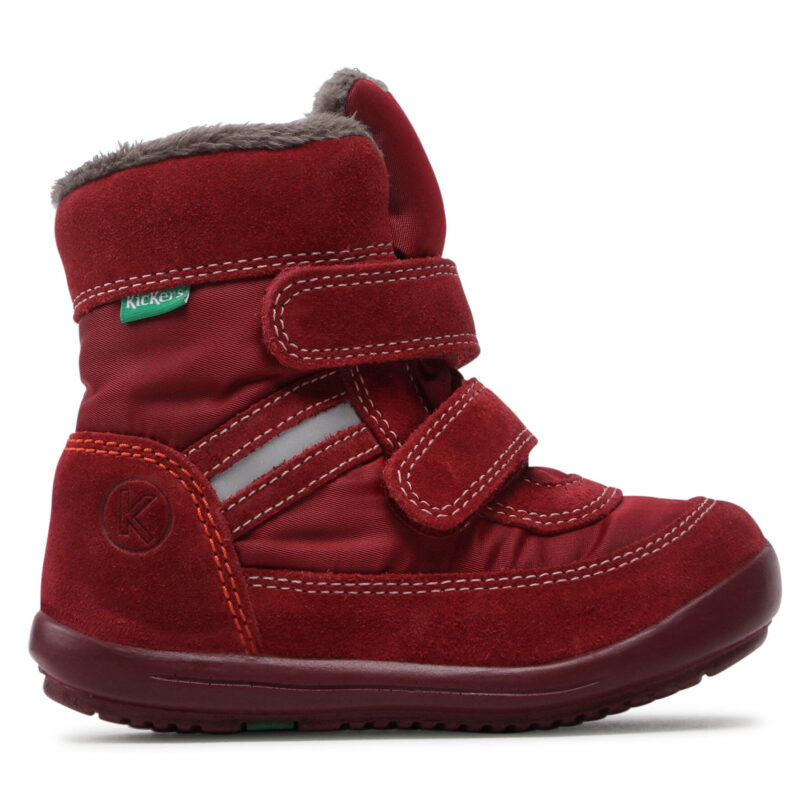 Ботуши Kickers Kimbak 878581-10 S Бордо цвят на ниска цена