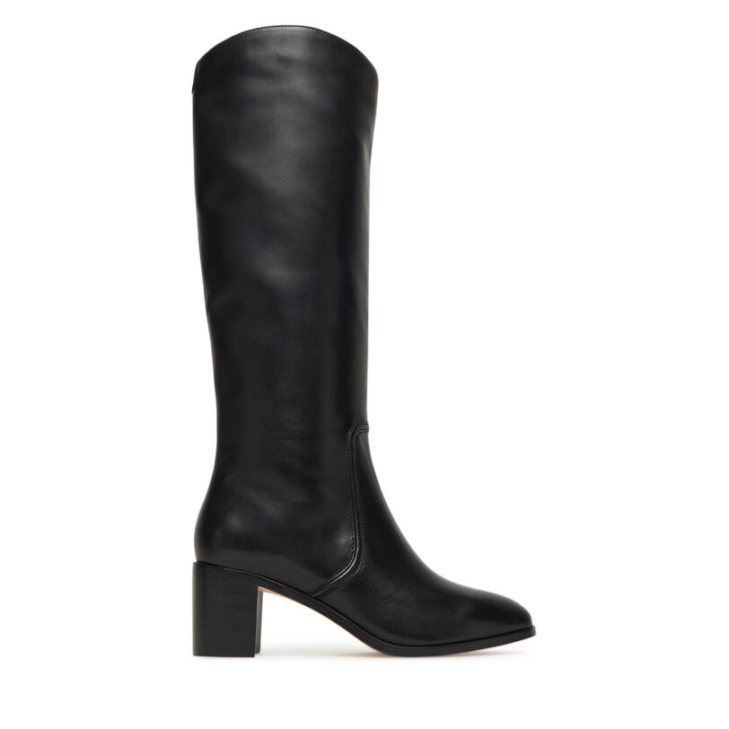Ботуши LAUREN RALPH LAUREN Charly Bo Tal 802967813001 Черен цвят на ниска цена
