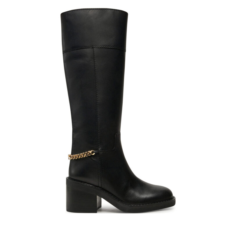 Ботуши MICHAEL Michael Kors Carlisle Boot 40F4CLMB5L Черен цвят на ниска цена