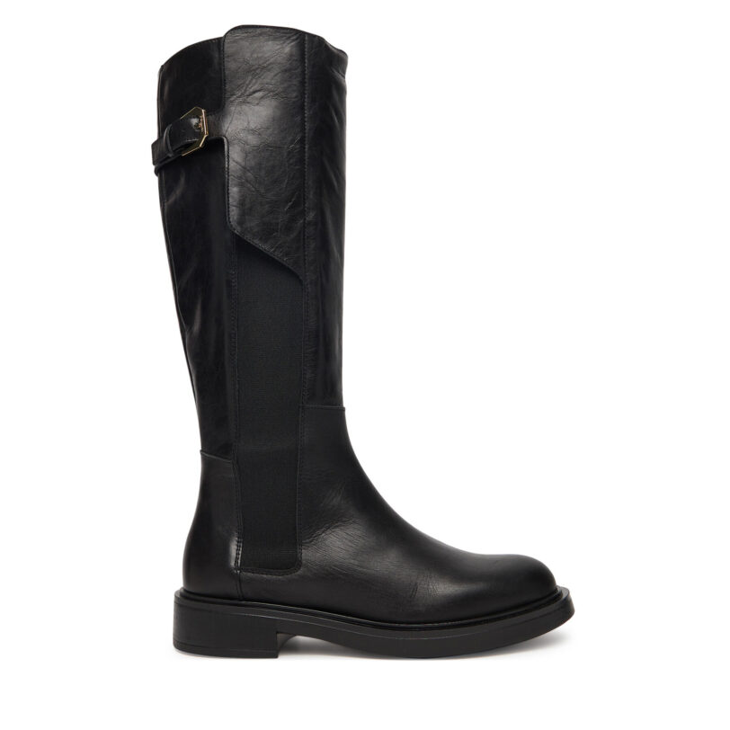 Ботуши Pollini SA26093G0NTK0000 Черен цвят на ниска цена