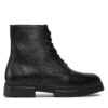 Ботуши Tommy Hilfiger Comfort Cleated Termo Lth Boot FM0FM04651 Черен цвят на ниска цена