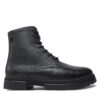 Ботуши Tommy Hilfiger Comfort Tl Texture Lth Boot FM0FM05182 Черен цвят на ниска цена