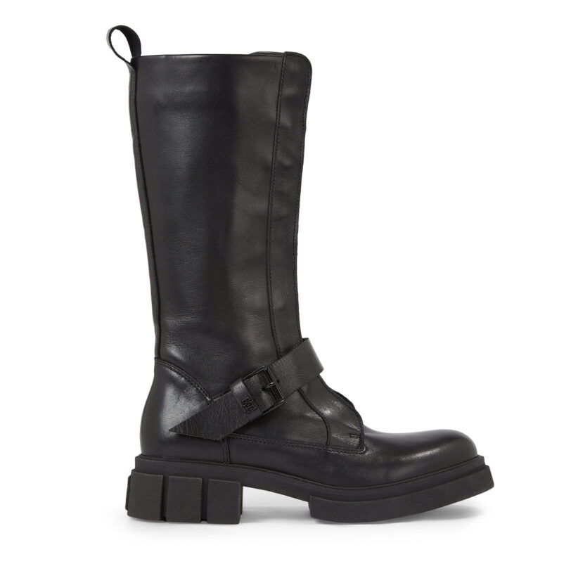 Ботуши Tommy Hilfiger Cool Monochromatic Bikerboot FW0FW07338 Черен цвят на ниска цена