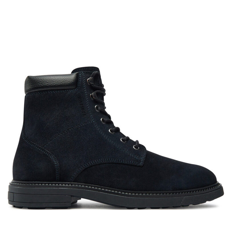 Ботуши Tommy Hilfiger Outdoor Suede FM0FM05193 Тъмносин цвят на ниска цена