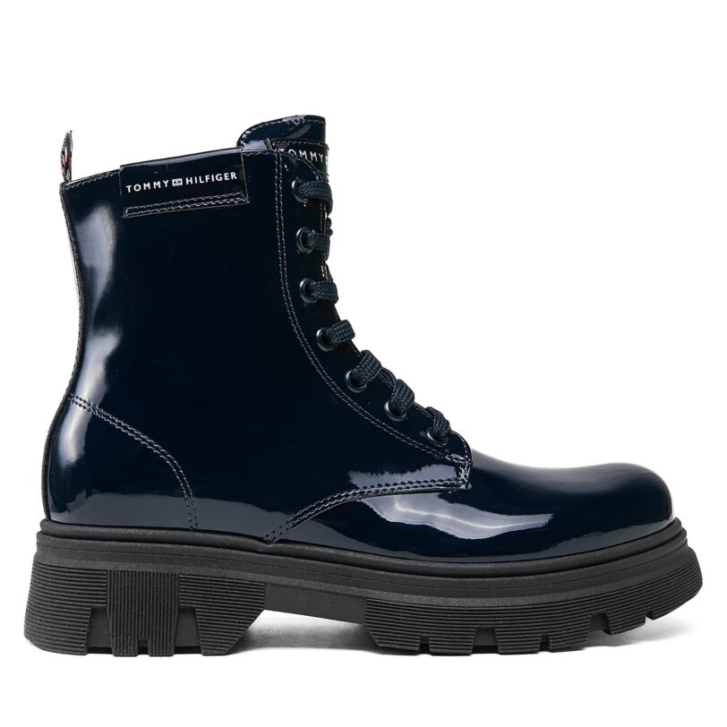 Ботуши Tommy Hilfiger T4A5-33040-0775 S Син цвят на ниска цена