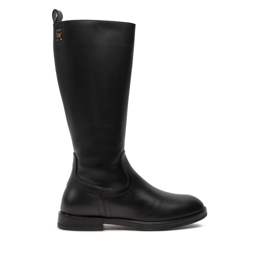 Ботуши Tommy Hilfiger T4A6-33591-0092999 S Черен цвят на ниска цена