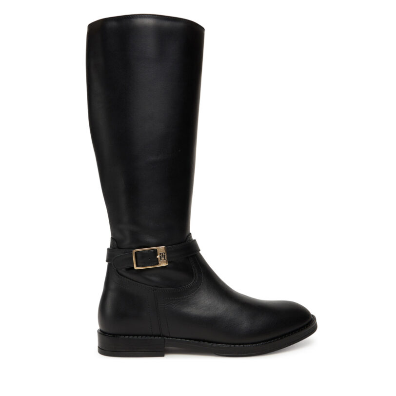 Ботуши Tommy Hilfiger T4A6-34037-0036 Черен цвят на ниска цена