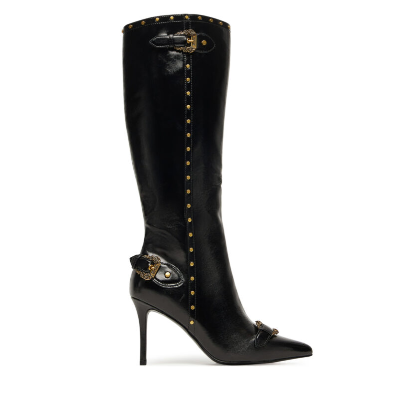 Ботуши Versace Jeans Couture 79VA3S58 ZSC35 Черен цвят на ниска цена