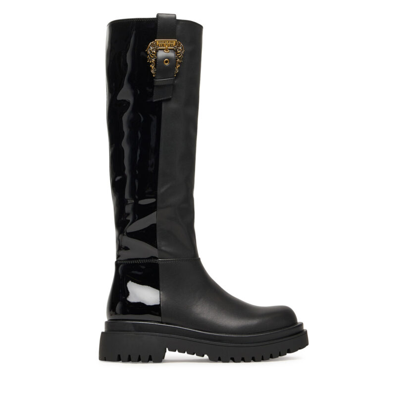 Ботуши Versace Jeans Couture 79VA3S65 Черен цвят на ниска цена