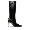 Ботуши Versace Jeans Couture Scarlett 77VA3S58 Черен цвят на ниска цена