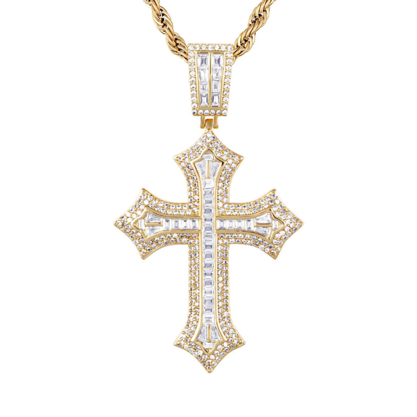 Висулка ICED STUFF 2pac Cross Златист цвят на ниска цена
