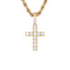 Висулка ICED STUFF Micro Diamond Cross Златист цвят на ниска цена