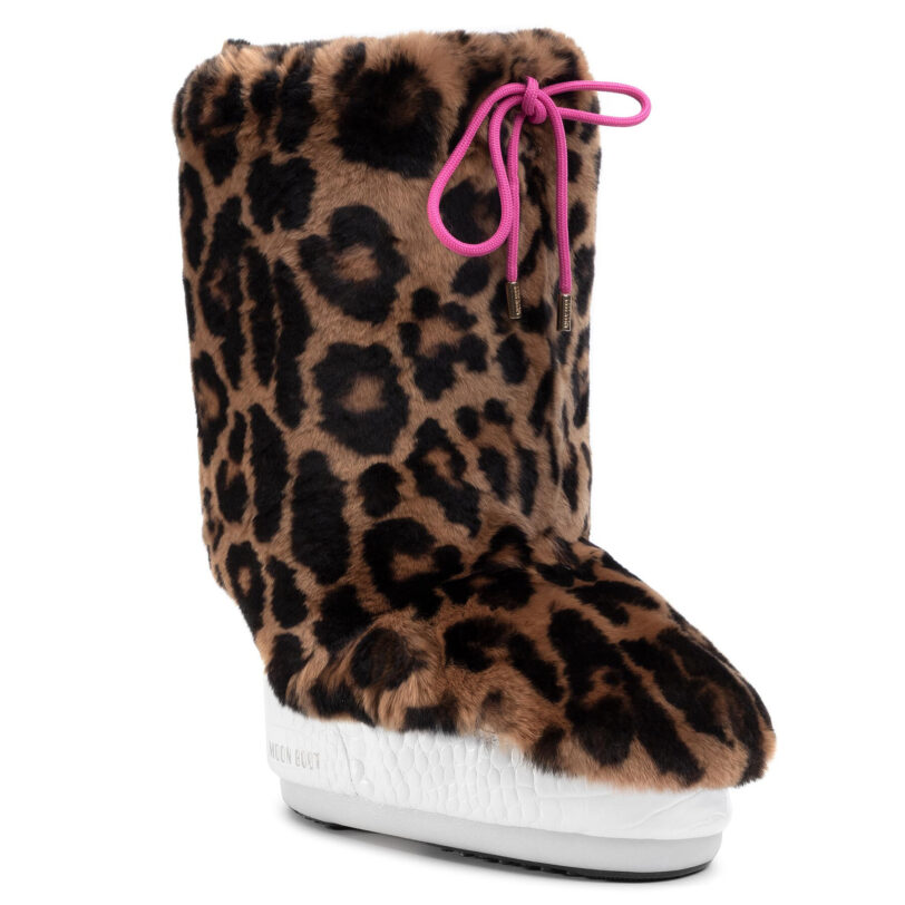 Връхно отоплящо кожухче за обувки Moon Boot Cover Rex Rabbit 140C0V04001 Кафяв цвят на ниска цена