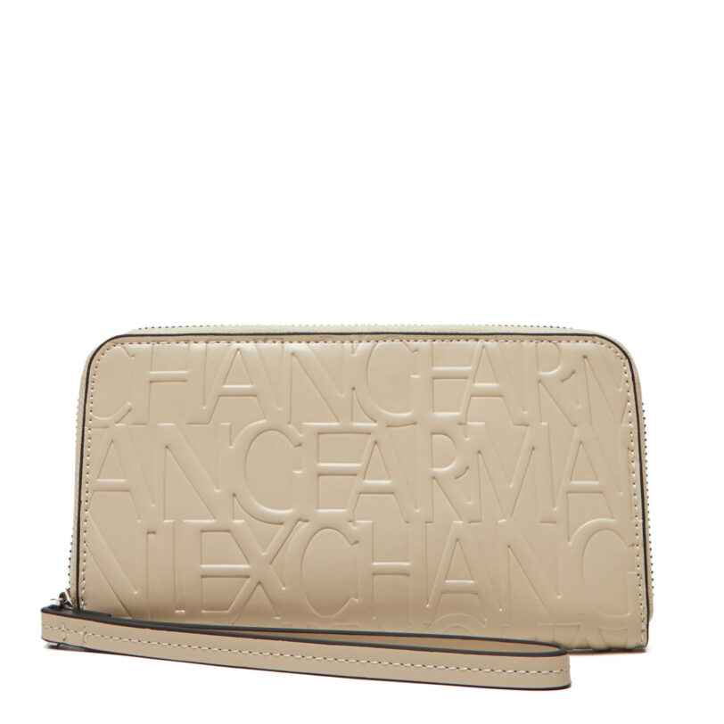 Голям дамски портфейл Armani Exchange 948451 CC793 U1092 Бежов цвят на ниска цена