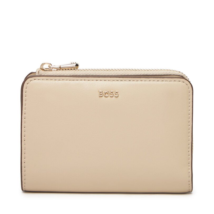 Голям дамски портфейл BOSS 50548235 Бежов цвят на ниска цена